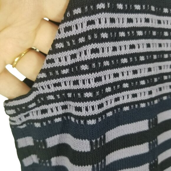 Opening Ceremony Y2K Bodycon Skater Dress Purple Aztec Stripe 2000s Style - Picture 13 of 16